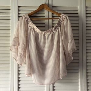 Off-the-shoulder Express blouse